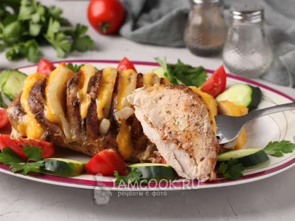 Фото блюда: Гармошка из свинины в фольге в духовке