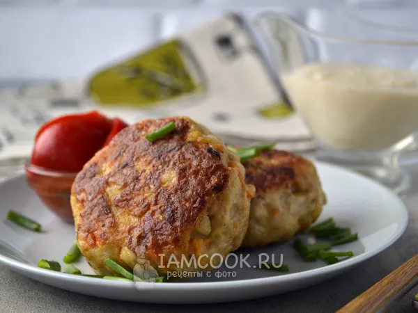 Фото блюда: Котлеты из щуки с морковью и луком