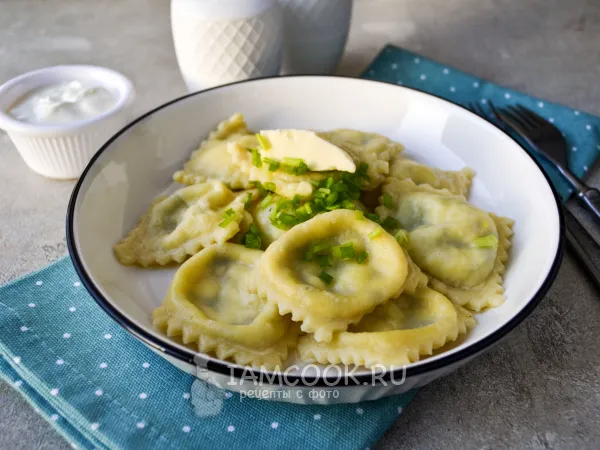 Фото блюда: Равиоли с творогом и зеленью