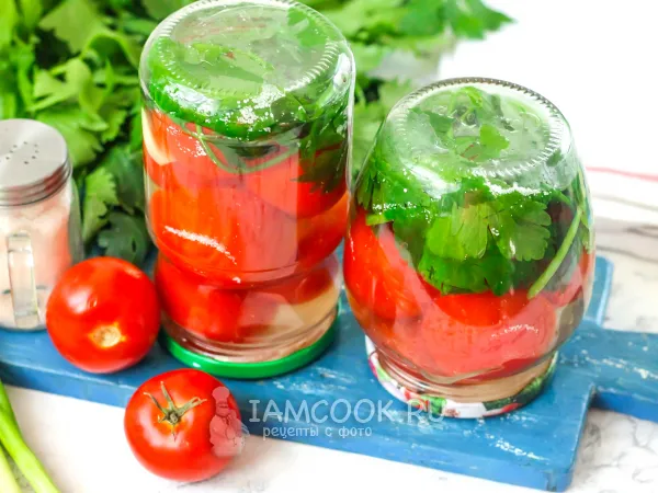 Фото блюда: Помидоры в снегу на зиму