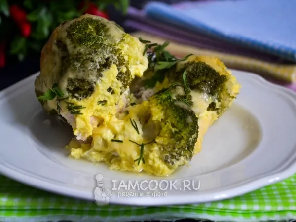 Фото блюда: Запеканка с брокколи и курицей