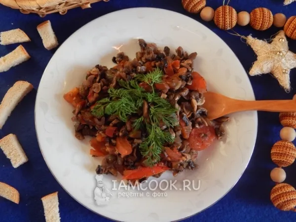 Фото блюда: Грибная икра с помидорами