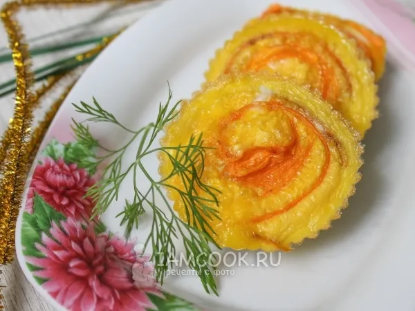 Фото блюда: Омлет с морковью в духовке