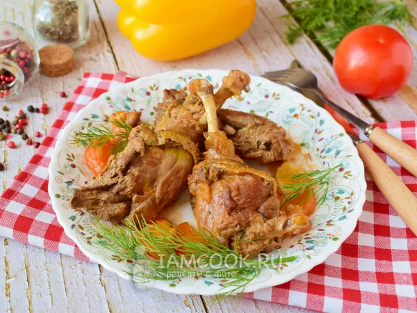 Фото блюда: Тушеная дикая утка