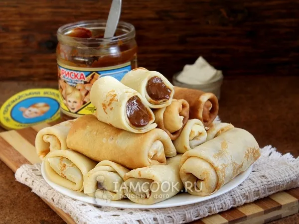 Фото блюда: Блины со сгущенкой