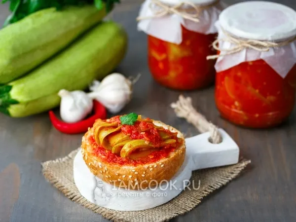 Фото блюда: «Тещин язык» из кабачков на зиму