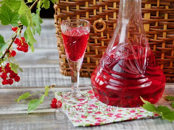 Фото блюда: Наливка из красной смородины