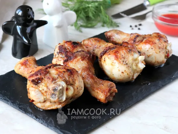 Фото блюда: Жареные куриные голени