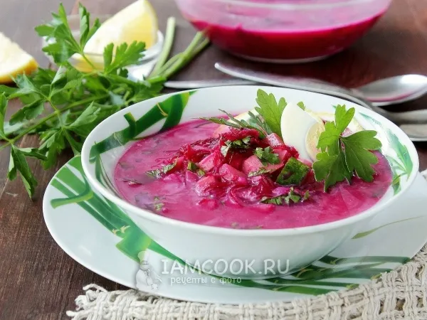 Фото блюда: Окрошка со свеклой