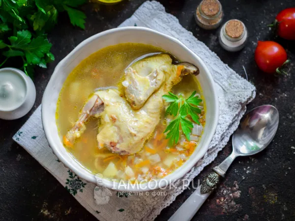 Фото блюда: Гречневый суп на перепелке