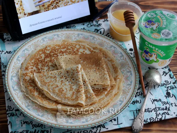 Фото блюда: Дрожжевые блины Энди Шефа