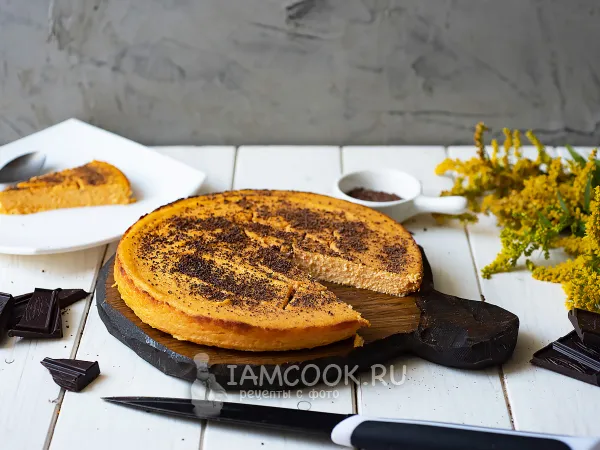 Фото блюда: Морковно-творожный пудинг в духовке