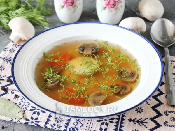 Фото блюда: Грибной бульон