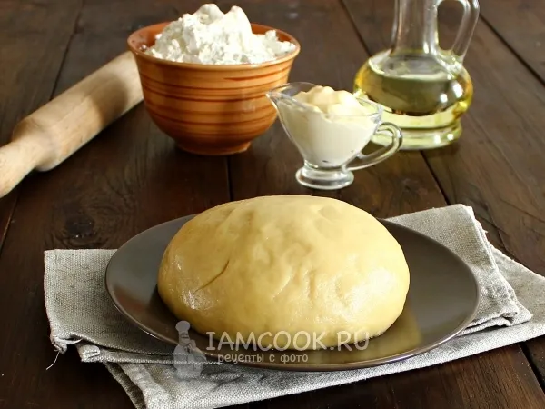Фото блюда: Тесто для курника на майонезе
