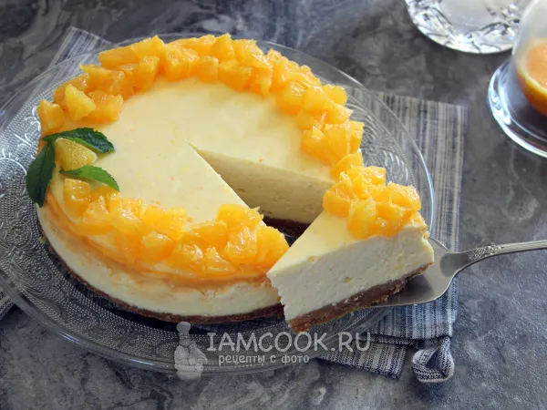 Фото блюда: Апельсиновый чизкейк