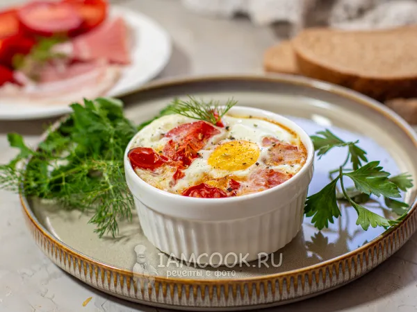 Фото блюда: Яичница с беконом в аэрогриле