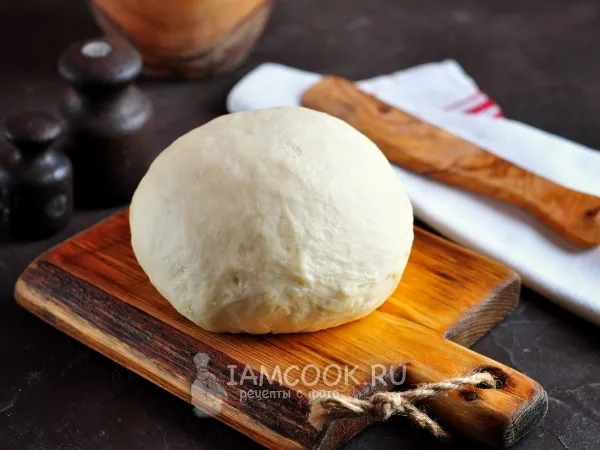 Фото блюда: Быстрое дрожжевое тесто для пиццы (+пицца)