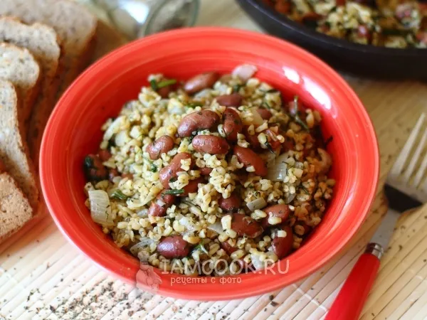 Фото блюда: Булгур с фасолью