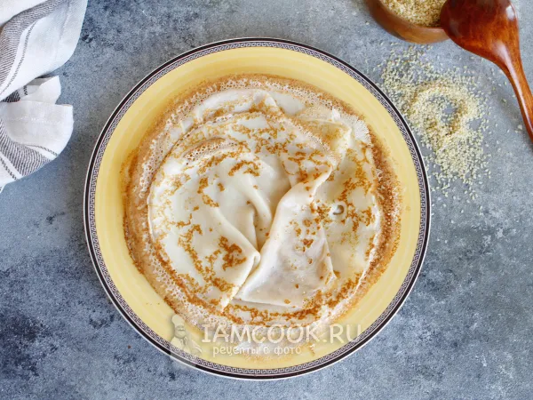 Фото блюда: Постные блинчики на постном молоке