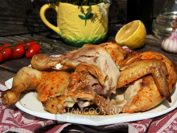 Фото блюда: Курица в двойном пальто (запеченная в духовке)