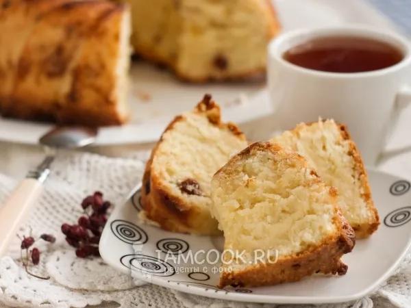 Фото блюда: Творожный кекс без яиц