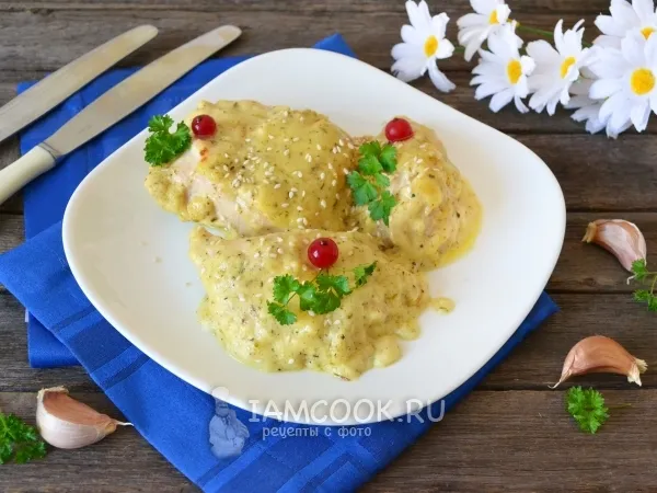 Фото блюда: Курица в сливках в духовке