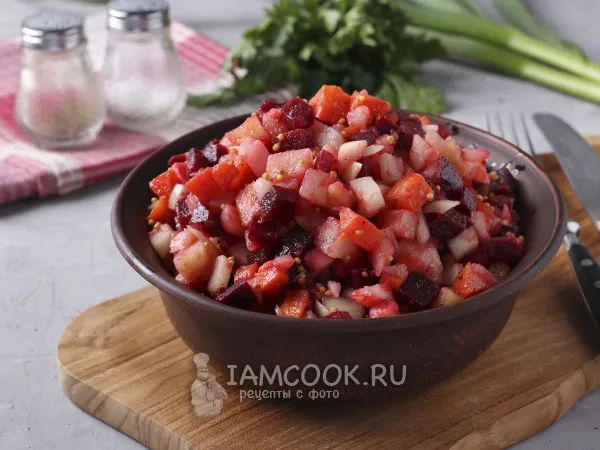 Фото блюда: Винегрет с маринованным луком