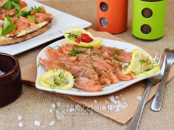 Фото блюда: Семга слабосоленая