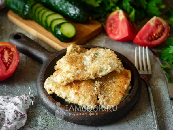 Фото блюда: Судак в сливочном соусе на сковороде