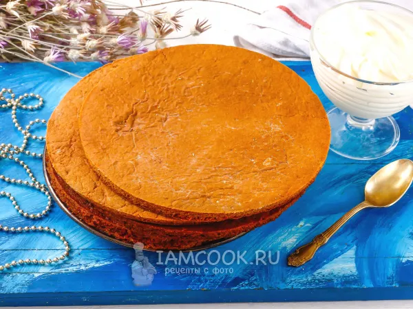 Фото блюда: Заварные медовые коржи