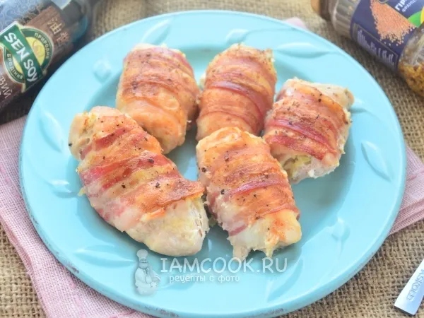 Фото блюда: Куриное филе в беконе в духовке