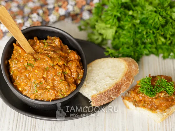 Фото блюда: Намазка (паста) из баклажанов