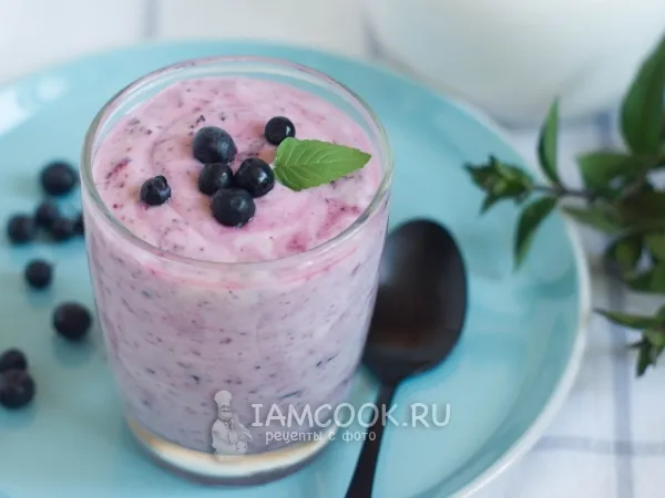 Фото блюда: Черника со сметаной