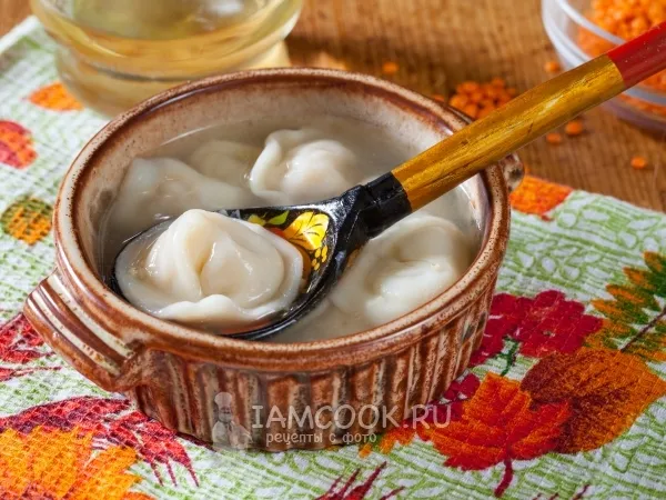 Фото блюда: Пельмени с чечевицей