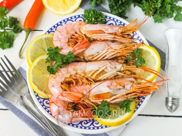 Фото блюда: Вареные лангустины