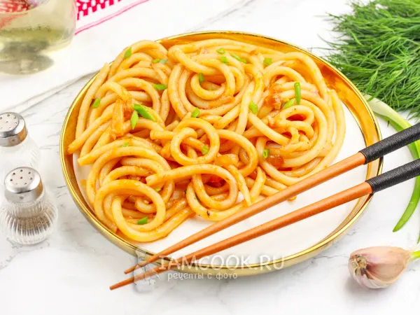 Фото блюда: Паста с соусом Том Ям