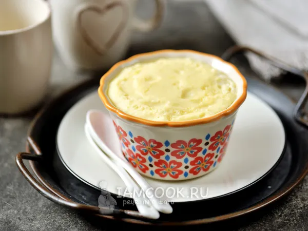 Фото блюда: Диетическая творожная запеканка в микроволновке