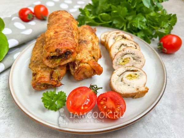 Фото блюда: Куриные рулетики с капустой
