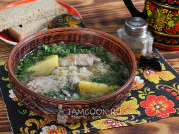 Фото блюда: Щи из гуся с квашеной капустой