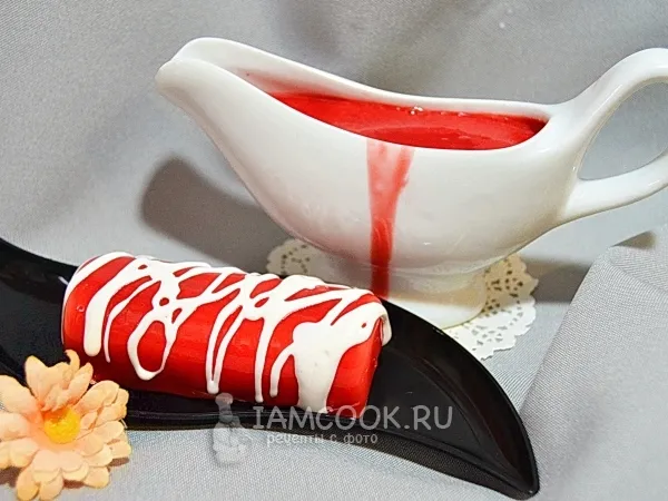 Фото блюда: Цветная зеркальная глазурь