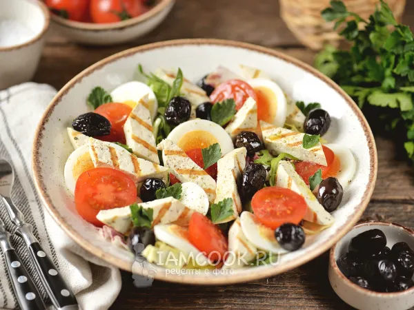 Фото блюда: Салат с жареным тофу