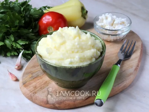 Фото блюда: Картофельное пюре с творогом