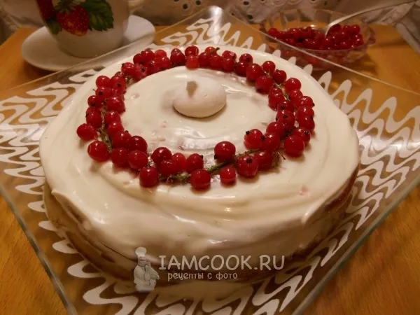 Фото блюда: Торт из лепёшек «Сметанник по-деревенски»