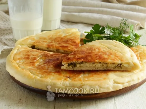 Фото блюда: Лепёшки с творогом на кефире на сковороде