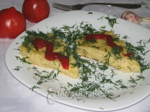 Фото блюда: Пирог с кабачком и творогом