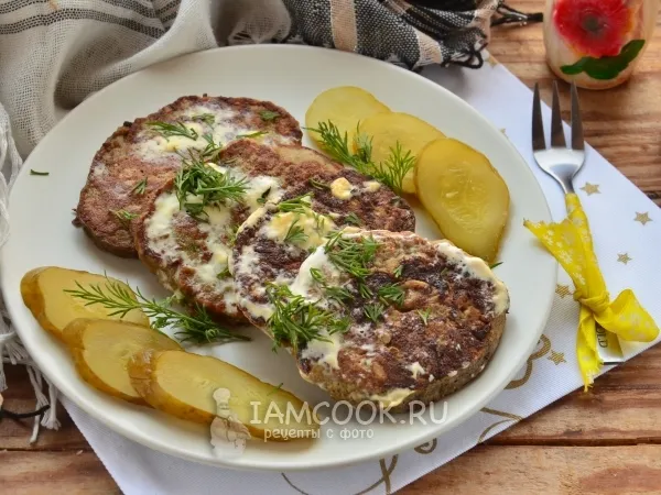 Фото блюда: Котлеты из говяжьей печени в духовке