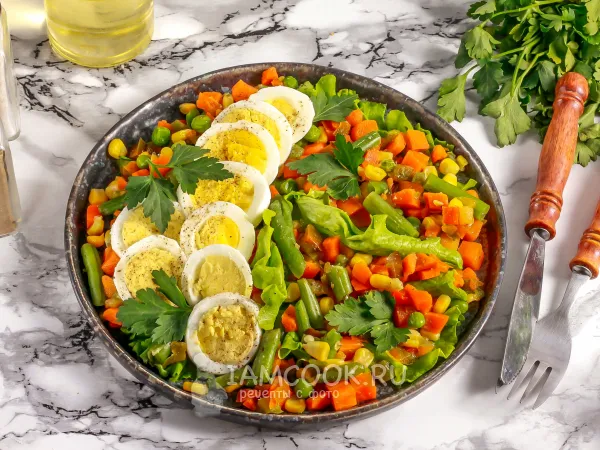 Фото блюда: Салат с мексиканской смесью