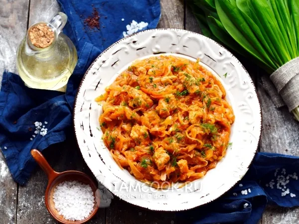 Фото блюда: Солянка из капусты с мясом