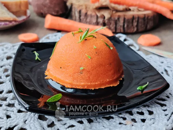 Фото блюда: Морковный «сыр» (без молочных продуктов)