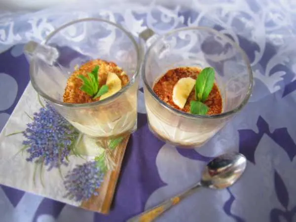 Фото блюда: Сырно-банановый десерт в микроволновке